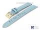 Uhrenband 14mm hellblau Alligator-Pr�gung elegant wei�e Naht von Piero Magli (Schlie�enansto� 12 mm)