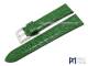Uhrenarmband 16mm gr�n Kroko-Pr�gung seidenmatt abgen�ht Piero Magli (Schlie�enansto� 14 mm)