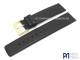 Uhrenarmband 16mm schwarz genarbt ohne Naht von Piero Magli (Schlie�enansto� 16 mm)