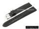 Ersatz-Uhrenarmband Riedenschild 20mm schwarz Hai-Leder helle Kontrastnaht