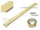 Uhrenarmband Fixoflex Zugband 14mm Edelstahl goldfarben extravagant von ROWI