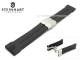 Uhrenarmband STEINHART 24mm schwarz Kautschuk mit Faltschlie�e stahl (Schlie�enansto� 22 mm)