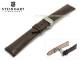 Uhrenarmband 22mm dunkelbraun Kalbsleder Allig.-Pr�g. Faltschlie�e STEINHART (Schlie�enansto� 18 mm)