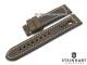 Uhrenarmband STEINHART 22mm dunkelbraun Vintage-Look helle Kontrastnaht (Schlie�enansto� 22 mm)