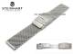 Uhrenarmband STEINHART Edelstahl 22mm Milanaise extra schweres Geflecht Sicherheitsfaltschlie�e