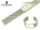Uhrenarmband STEINHART Edelstahl 22mm KURZ Milanaise teilweise poliert robust