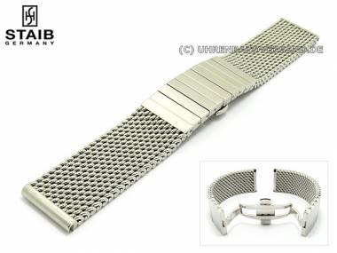 Einzelglied Edelstahl poliert f�r Uhrenarmband St-MD04 22mm von Staib - Bild vergr��ern 