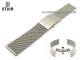 Uhrenarmband Edelstahl 22mm Milanaise poliert Butterfly-Faltschlie�e von Staib