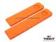 Original Ersatzband TISSOT T-Touch 20mm Kautschuk orange f�r �ltere T-Touch Modelle
