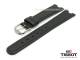 Original Ersatzband TISSOT Rockwatch 18mm Leder schwarz f�r R151 9057 
