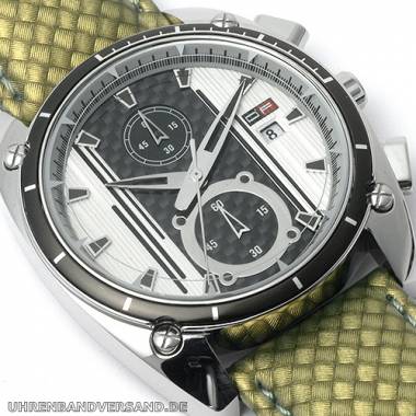 1a Angebot: Sportiver Chronograph Edelstahl Ziffernblatt schwarz/silber von D.Factory (*DF*HU*) - Bild vergr��ern 