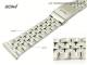 Uhrenarmband 22mm Edelstahl ROWI teilweise poliert sportlich elegantes Design
