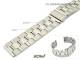 Uhrenarmband 20/22mm Edelstahl ROWI Wechselansto� teilweise poliert