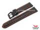 Original-Uhrenarmband Vostok Europe 20mm schwarz Leder genarbt f�r K-3 2432/0334066