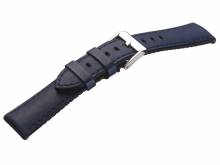 Hybrid-Uhrband Max Endurance Sport 20mm dunkelblau HORWEEN-Leder/Silikon EASY-CLICK v. STAILER (Schließenanstoß 18 mm)