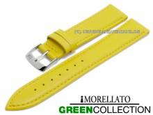 Uhrenarmband Gelso 20mm gelb Synthetik glatt abgenäht GREEN COLLECTION von MORELLATO (Schließenanstoß 16 mm)