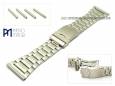 Uhrenband Edelstahl 28-32 mm Wechselanstoß matt von Piero Magli