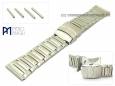 Uhrenband Edelstahl 28-32 mm Wechselanstoß matt von Piero Magli