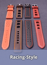 Uhrarmbänder im Racig/Rally-Design