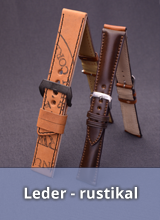 Rustikale Leder-Uhrenarmbänder