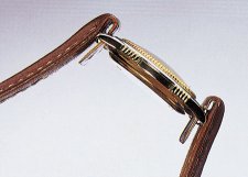 Uhrenarmband 16mm f�r feste Stege braun genarbt