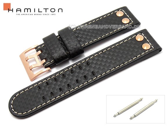 Uhrenarmband HAMILTON 22mm schwarz