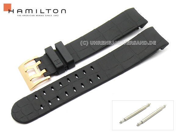 Uhrenarmband HAMILTON 21mm schwarz