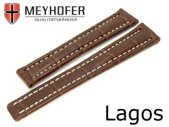 MEYHOFER Uhrenarmband braun abgen�ht Lagos