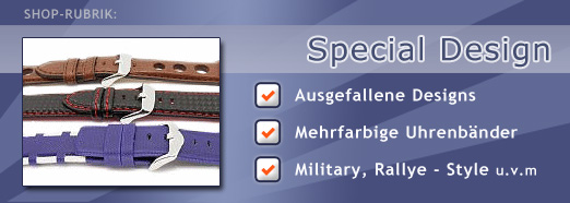 Uhrenarmb�nder in speziellen Designs