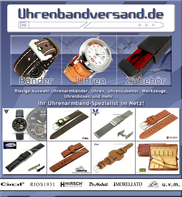 UHRENARMBAND-VERSAND: Ihr Uhrenarmbänder Spezialist im Netz