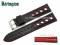 Uhrenarmband Racing 22mm schwarz Rindleder...
