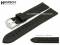 Uhrenarmband James 20mm schwarz Leder/Kautschuk...