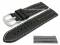 Uhrenarmband XL 20mm schwarz Büffelleder...