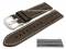 Uhrenarmband 20mm dunkelbraun Büffelleder...