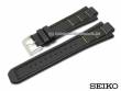 Ersatz-Uhrenarmband SEIKO schwarz Leder Spezialansto&szlig; f&uuml;r SNJ023