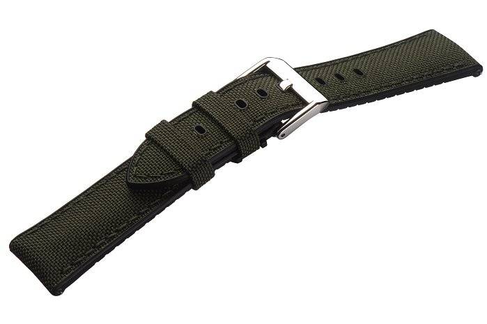 TW Steel Marc Coblen Silikon-Armband 22 Mm – In Dunkelgrün, Mit Edelstahl-Dornschließe