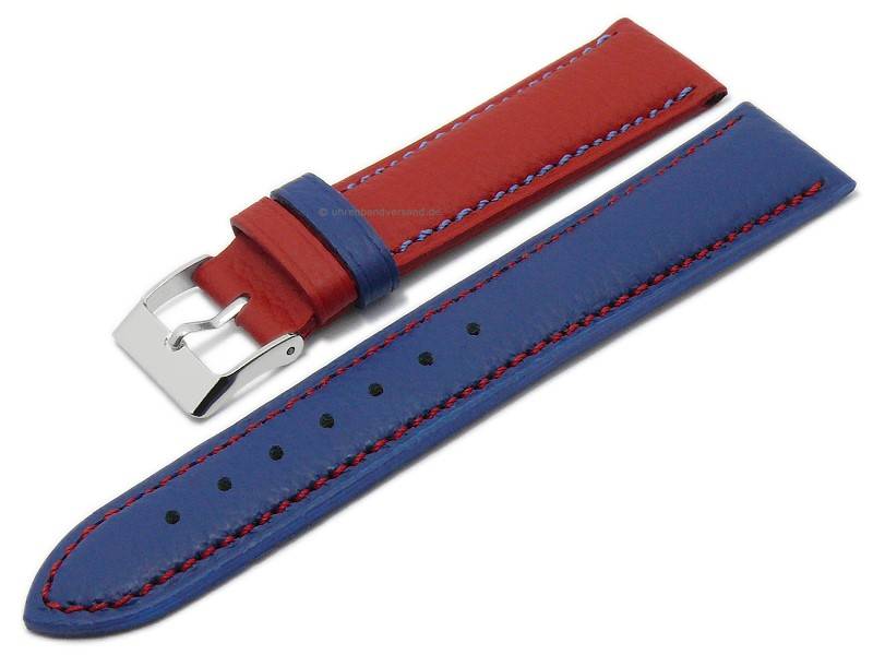 Eichmüller Uhrenarmband Silikon Schwarz Rote Naht Lochmuster | Minott