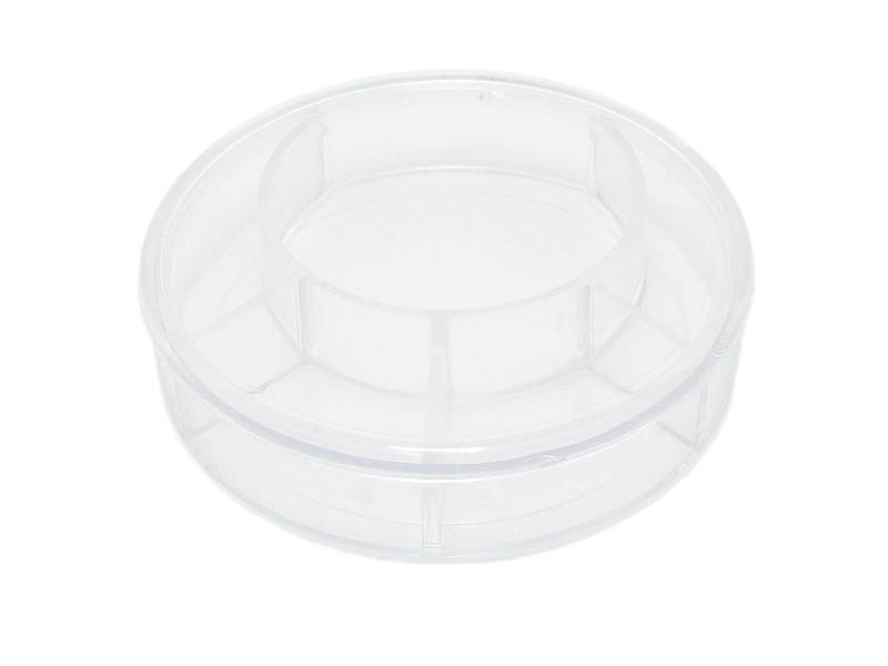 Sortier-Box rund mit 5 Faechern fuer Kleinteile etc.