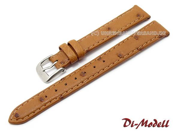 Herzog Echt Strauß Uhrenarmband Modell Strauß-XL Schwarz 18 Mm, Extralang