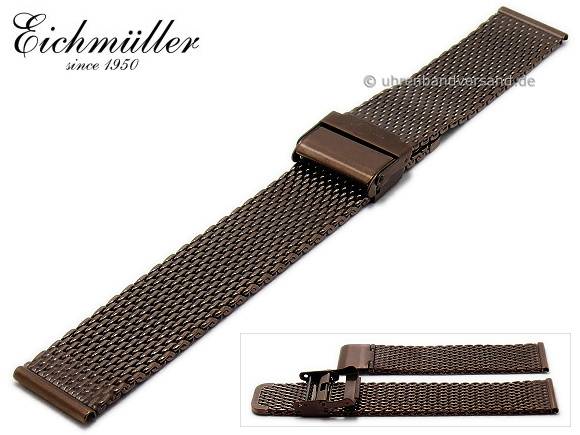 JUNGHANS horlogeband Milanaise 20mm titanium - Juwelier van der Weerd