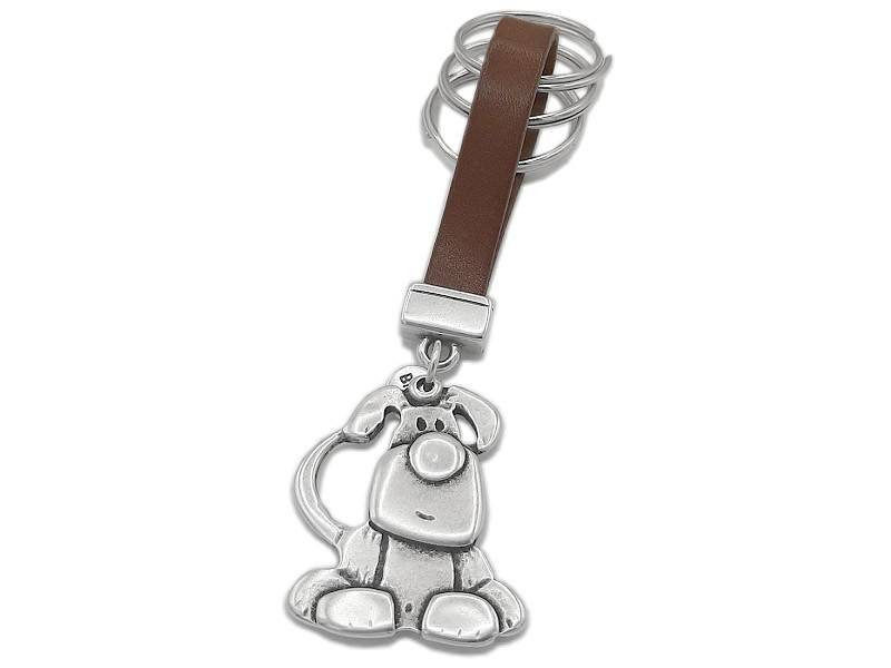 Schlüsselanhänger Aus Leder & Metall Mit Karabiner | Robustes Schlüsselorganizer-Set Als Geschenk Für Damen, Herren & Kinder