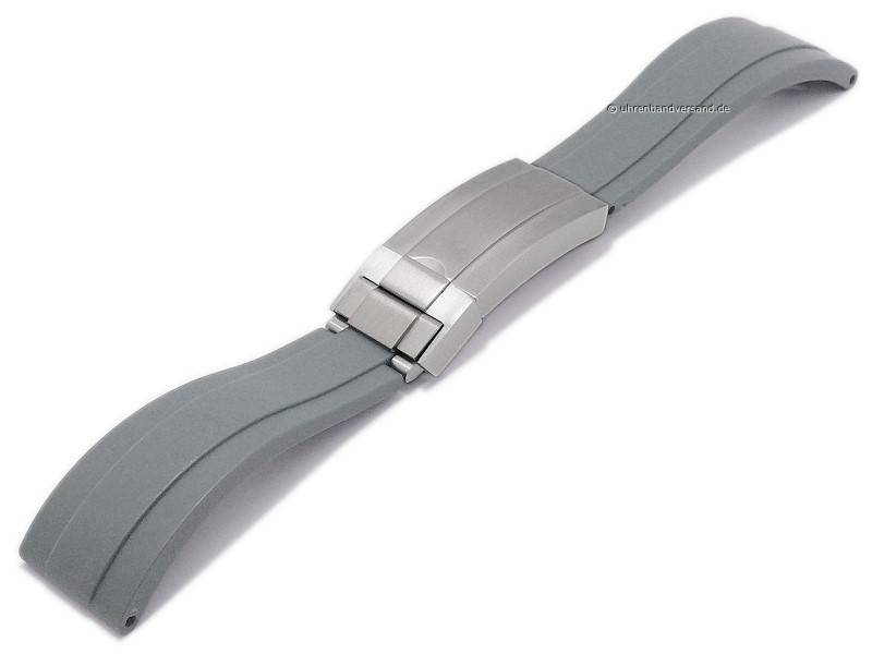 Uhrenarmband (092-50-28) Paul 22mm hellbraun Leder /Kautschuk Allig