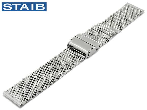 Junghans Mega Milano | Uhrenarmband 22mm Milanaise Edelstahl 030/4941