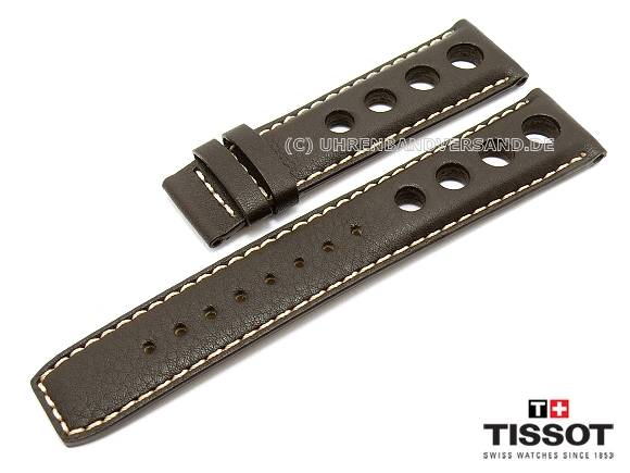 Original Tissot PRS516 20mm T100417A /T100430A BROWN Leather Band