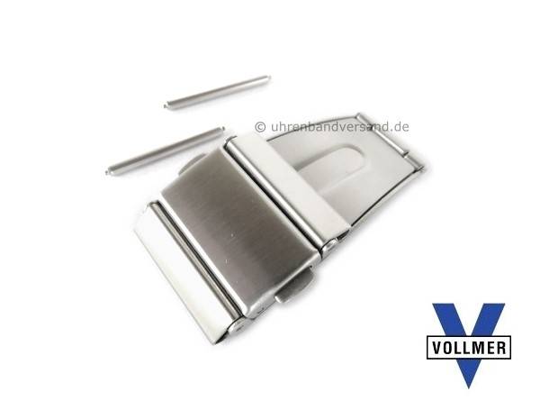 Verschluss 22mm Edelstahl für SES-Bänder von Vollmer