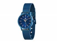 Armbanduhr klassisch Metall blau Ziffernblatt dunkelblau von MAREA