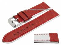 Uhrenarmband Cg-LB002110 22mm rot Alligator-Praegung von CAMPAGNOLO