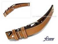 Uhrenarmband Aviator Special 22mm braun glatt Fliegerband