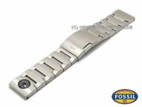 Uhrenarmband Für Fossil – Wasserdichtes Lederarmband, Dunkelblau, Mit Edelstahlschnalle, 22 Mm Oder 24 Mm, Universell Passend