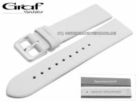 Uhrenarmband XL Kopenhagen 16mm weiss Spezialanstoss fuer verschr